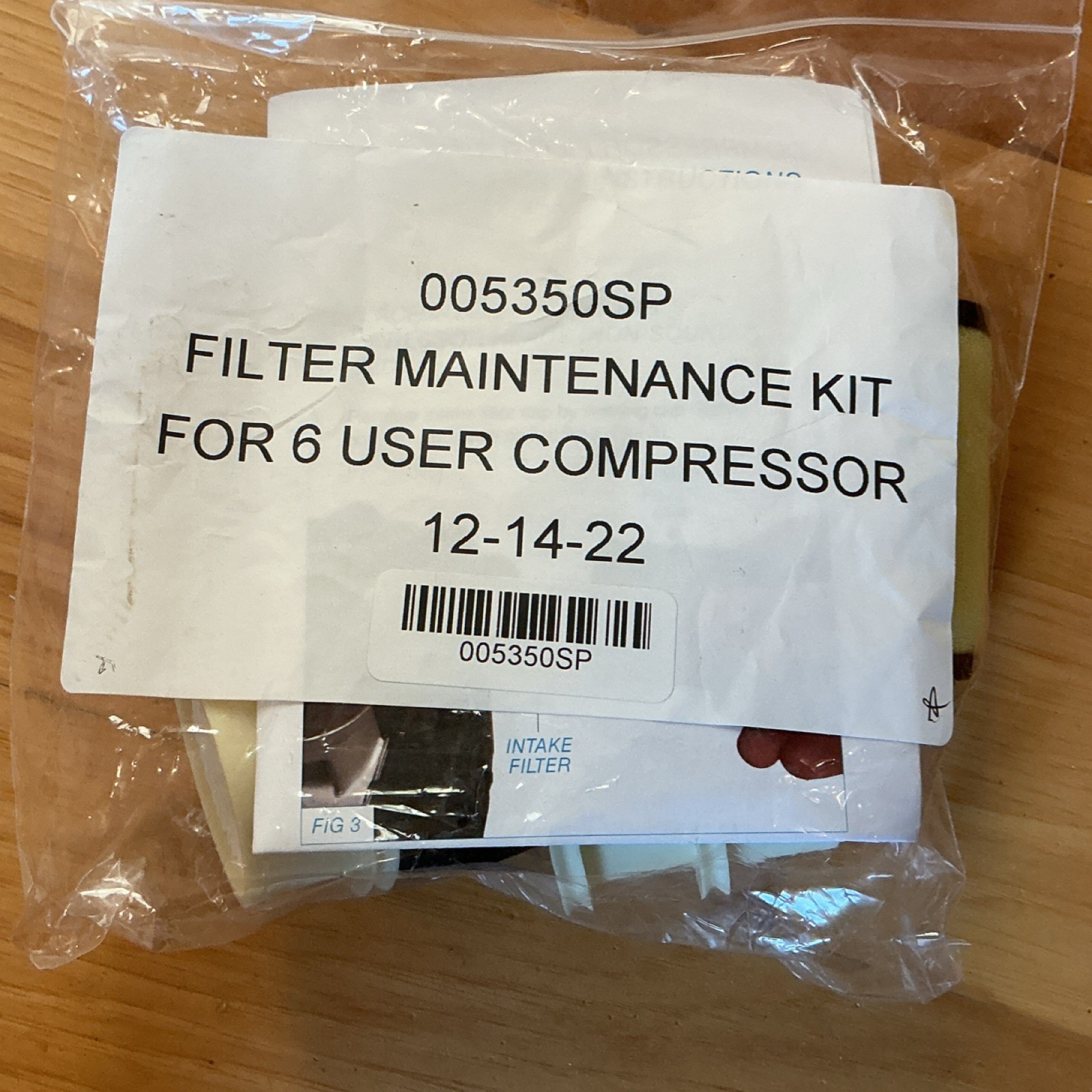 005350SP Filter Maintenance Kit for Dental Compressor Dental Laboratory