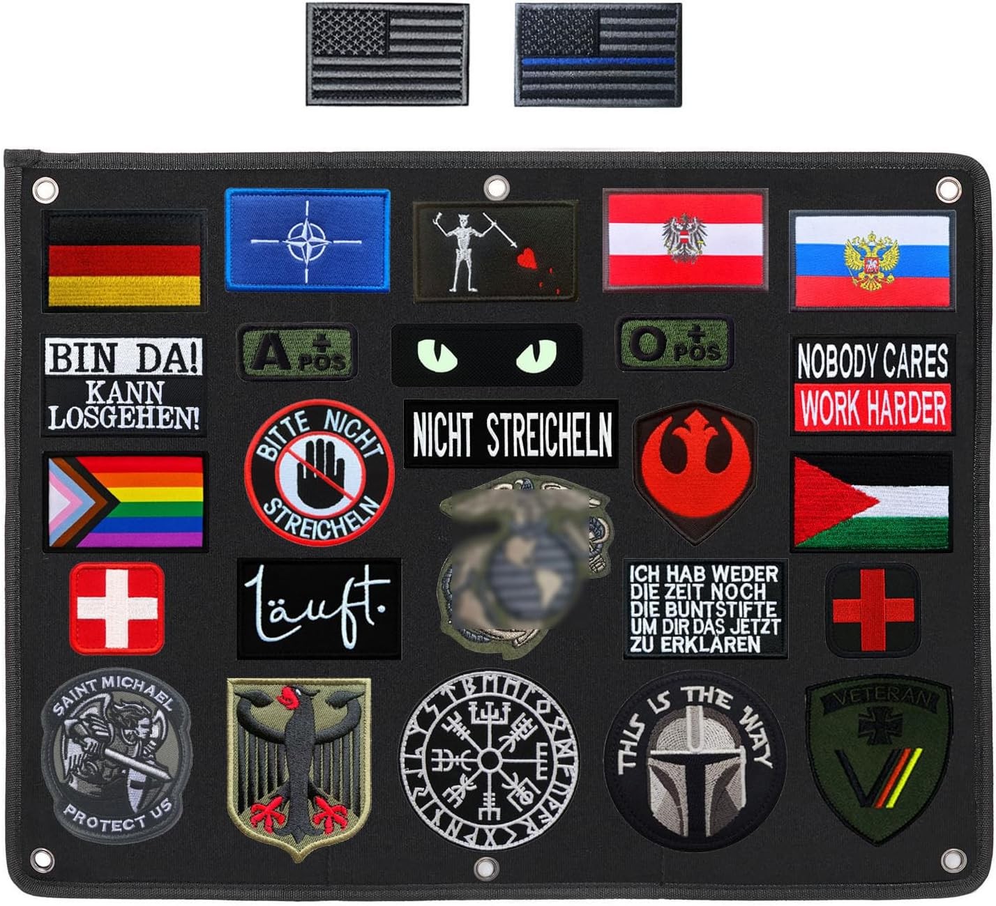 25*18 inch Tactical Patch Display Panel Patch Wall Display Board Patch St