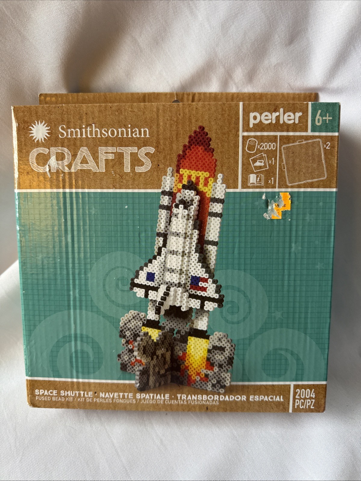 Smithsonian Perler Space Shuttle Crafts Bead Kit Sealed Ages 6+