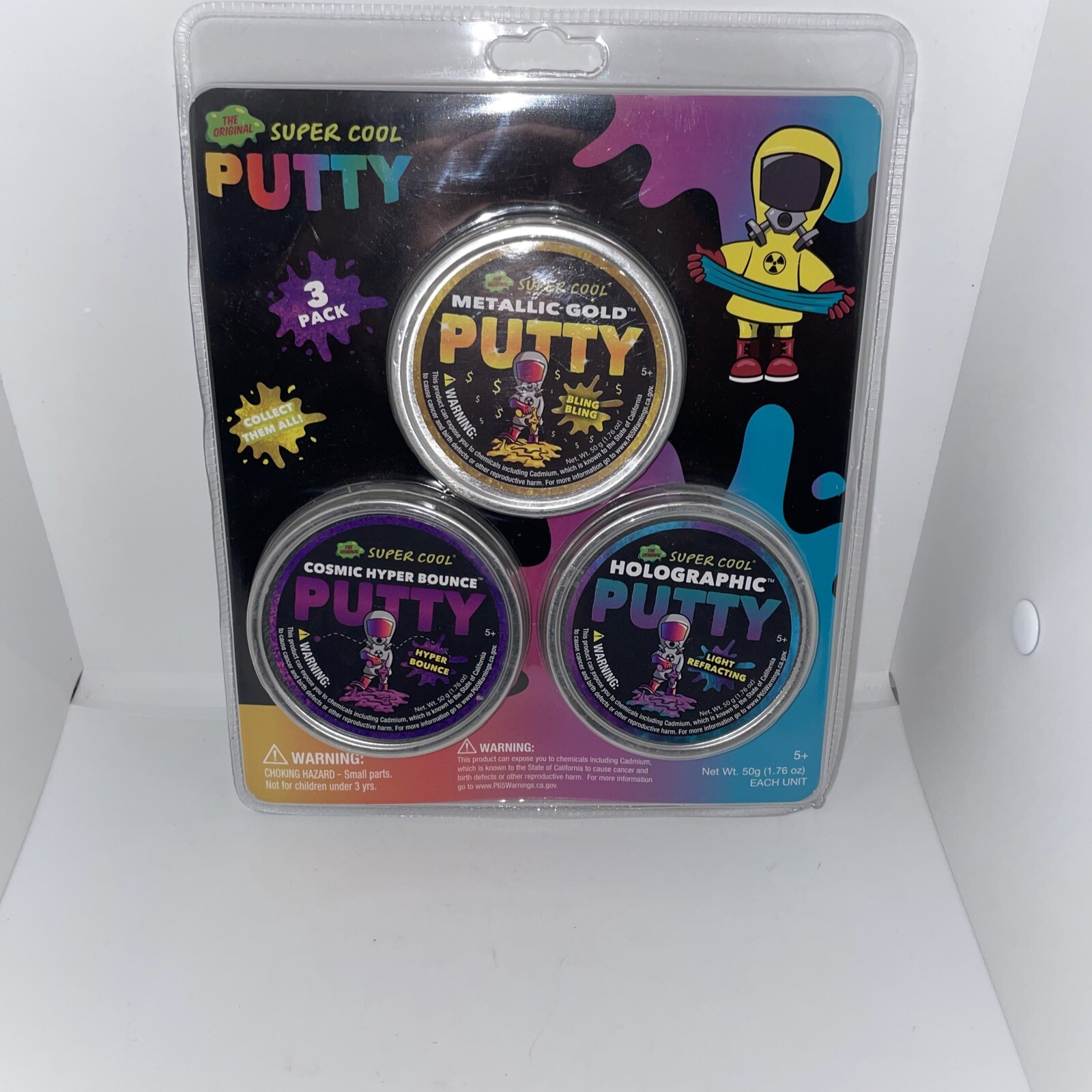 Super Cool Putty - 3 Per Pack Holographic Metallic Gold Cosmic Bounce