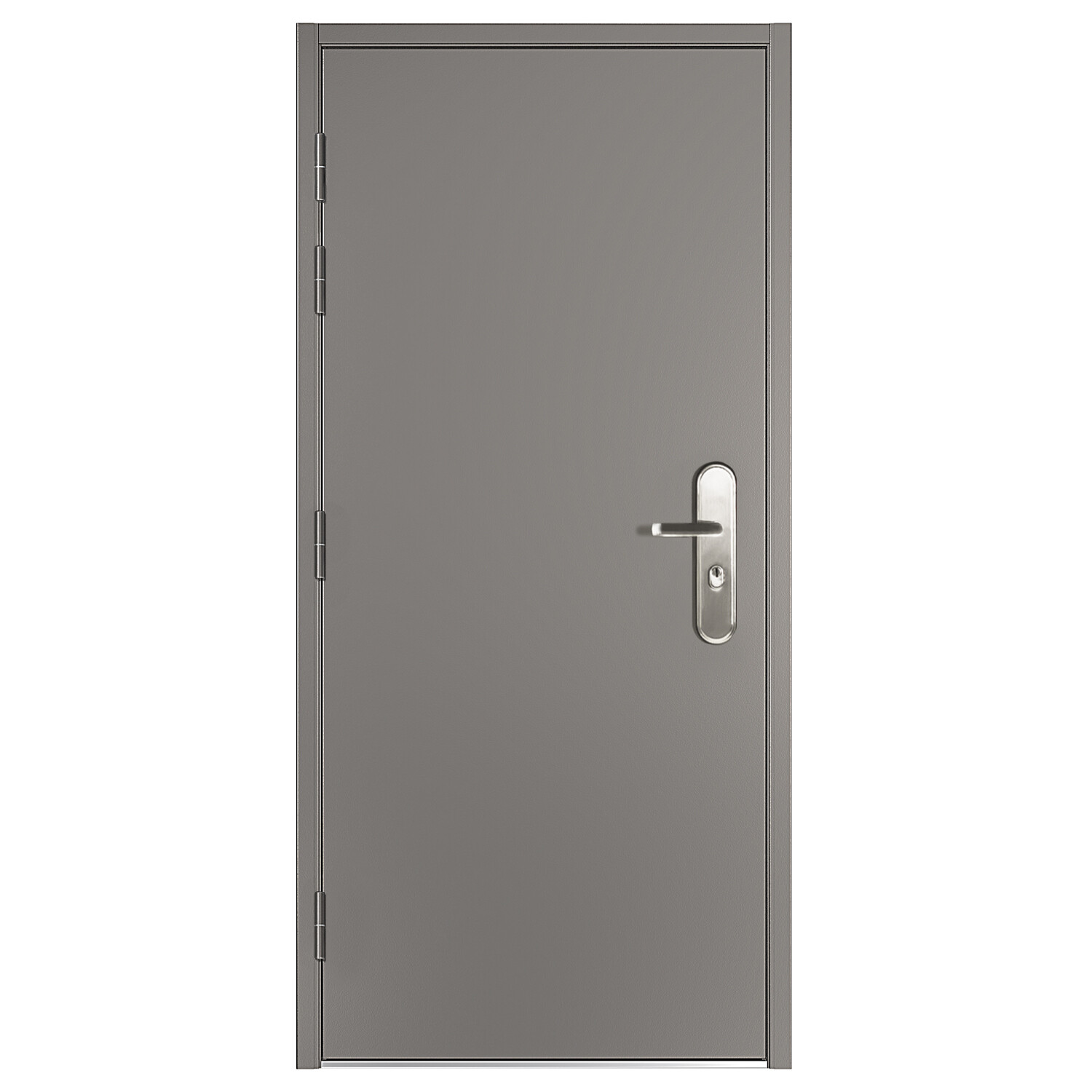 39 1/2" Steel Door Slab with Frame and Quick Install Hardware