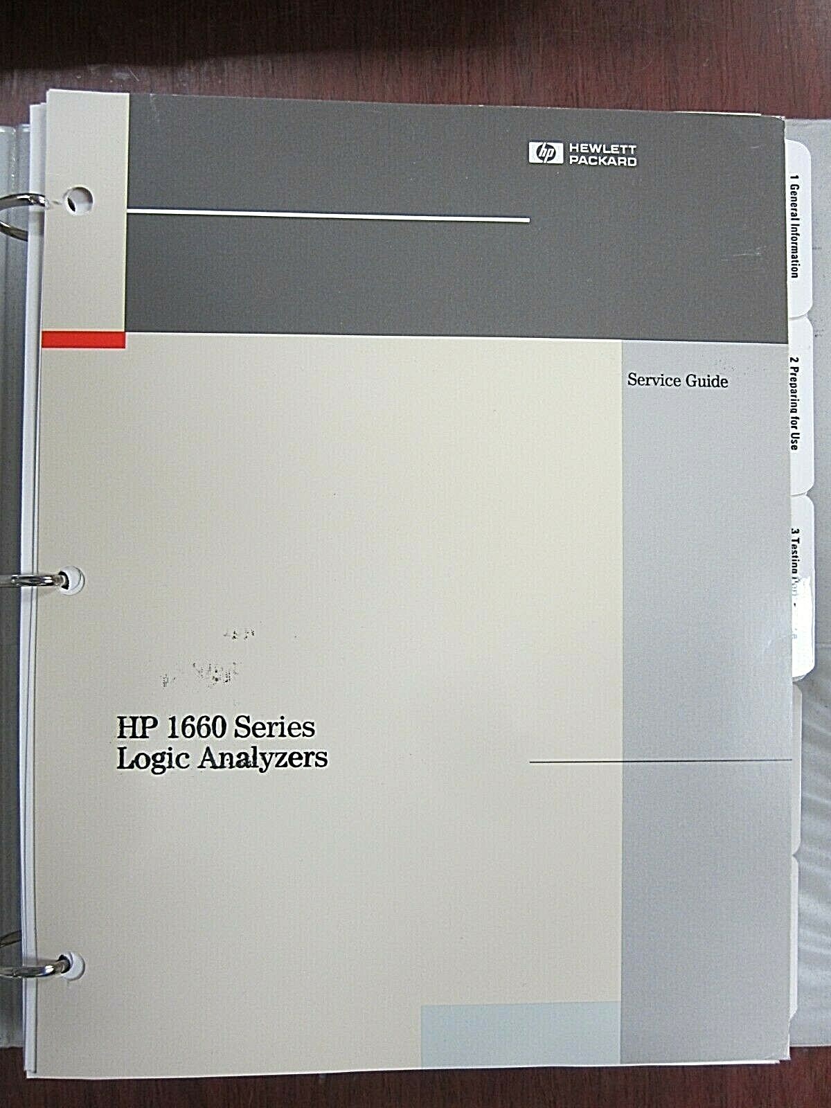 HP 1660 Series Logic Analyzers Service Guide 01660-97002