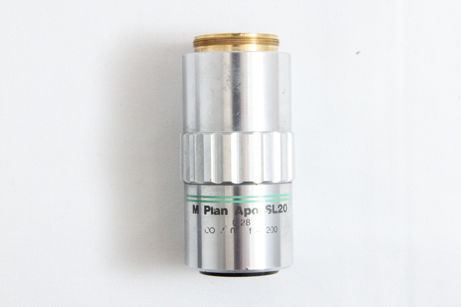 Mitutoyo M Plan Apo SL 20x / 0.28 Infi/0 f=200 Microscope Objective Lens #5446