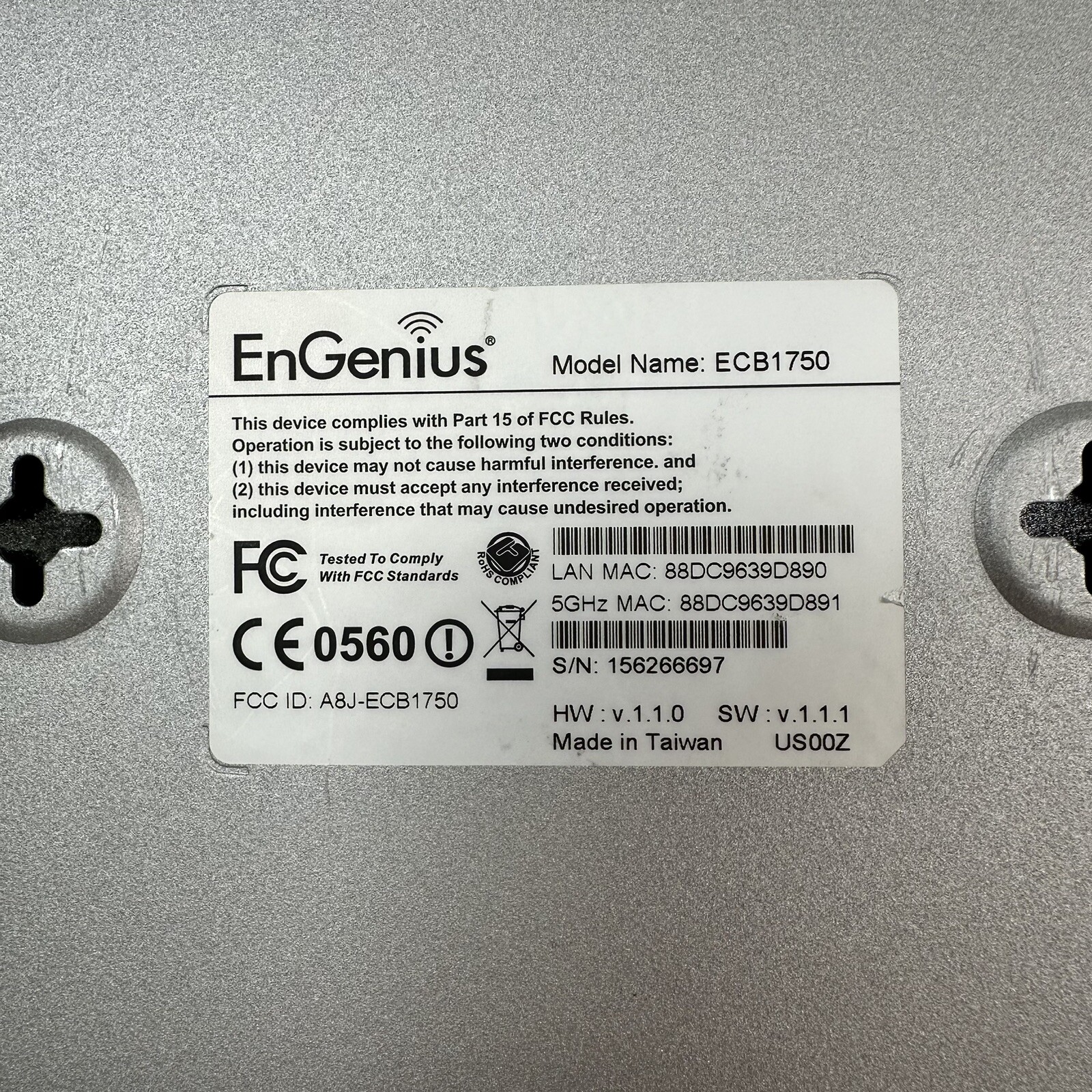 EnGenius Wireless AC1750 Indoor Access Point/Client Bridge Long Range Dual Band