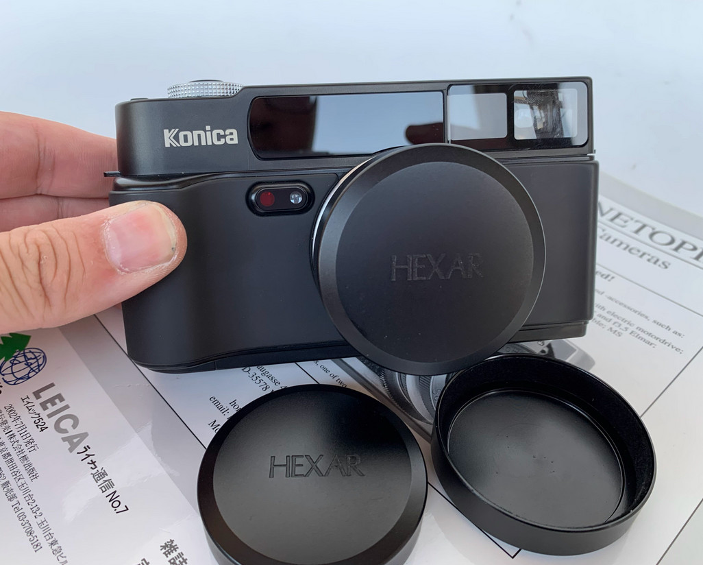 1pcs Black/Silver Metal Aluminium Alloy Camera Lens Cap For konica hexar af Lens