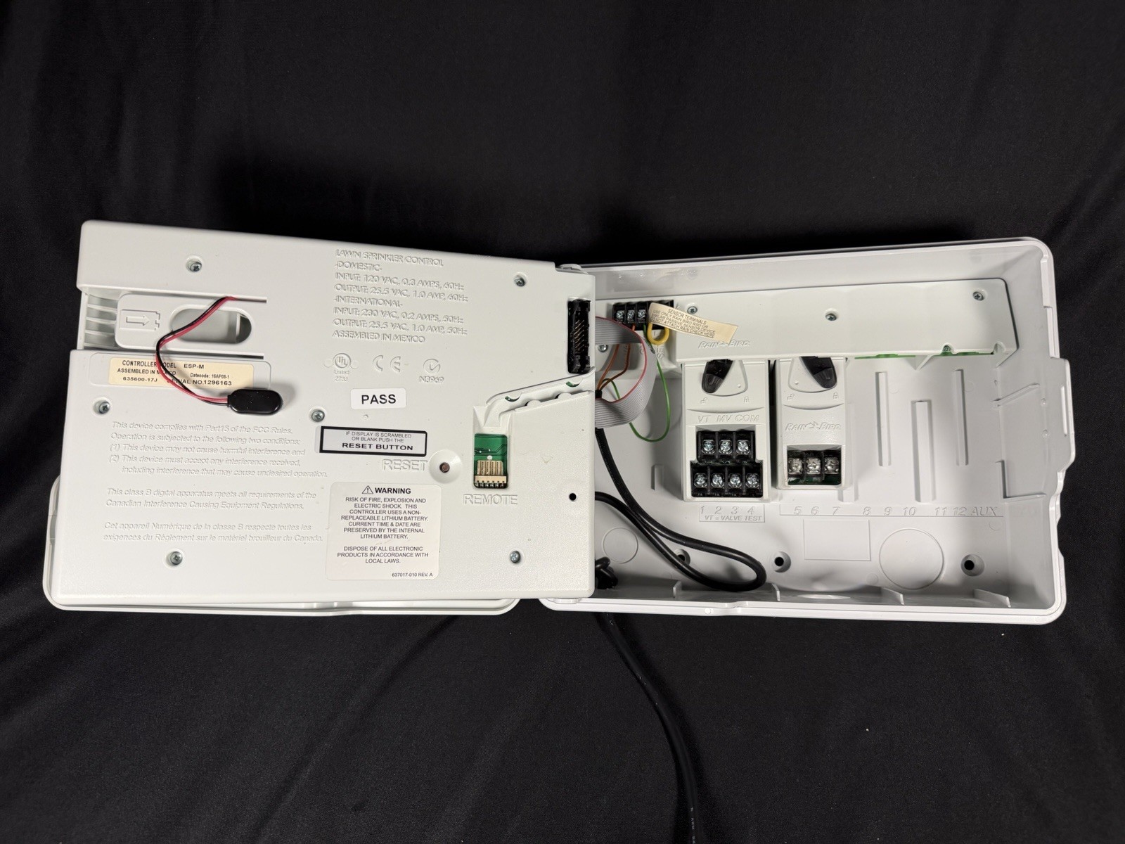 RainBird ESP- Modular 7 Zone Indoor Sprinkler Irrigation Controller TESTED