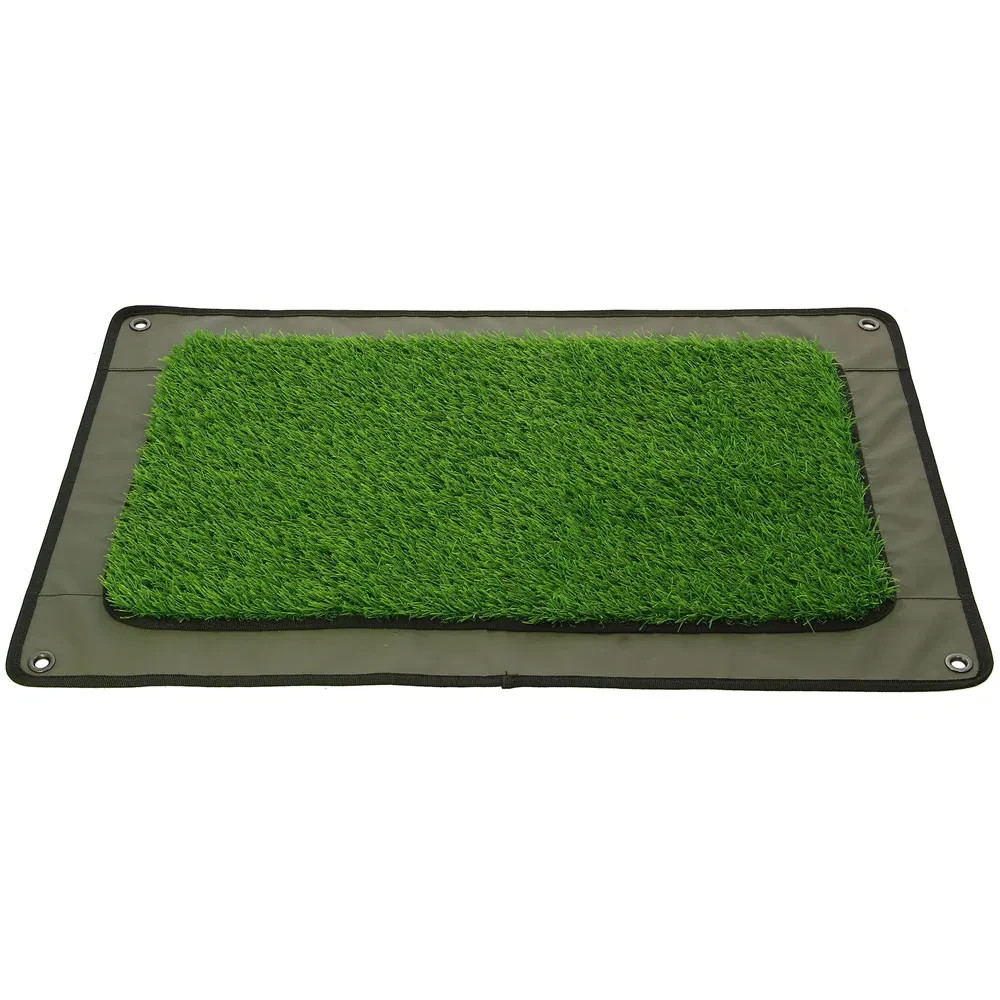 Carp Fishing Bivvy Mat PVC /  Astro Turf Carp Fishing Waterproof Mat + 4 x Pegs