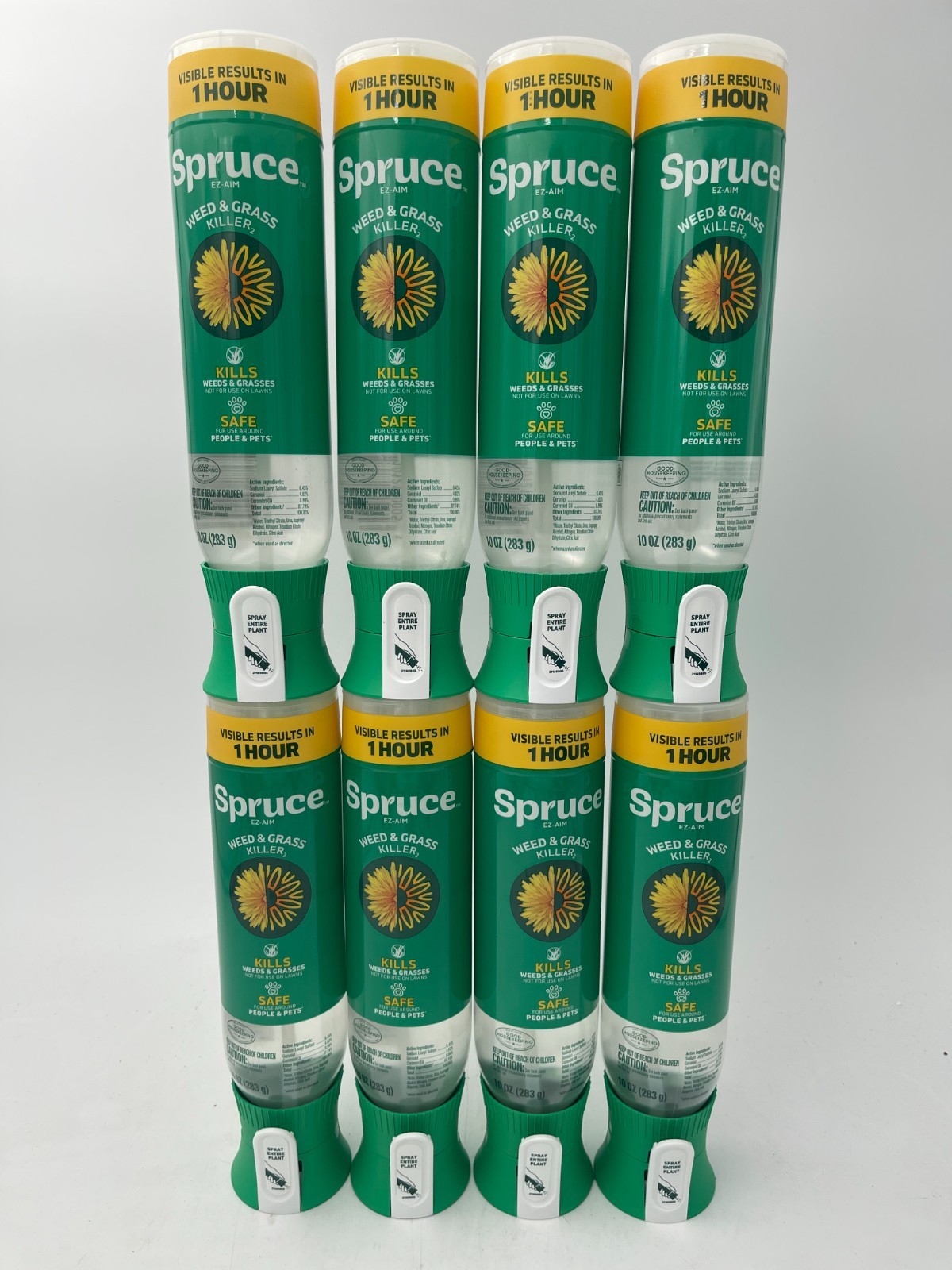 Spruce EZ-AIM 8 Pack Grass & Weed Killer Precision Spray 10oz-Pet/People Safe