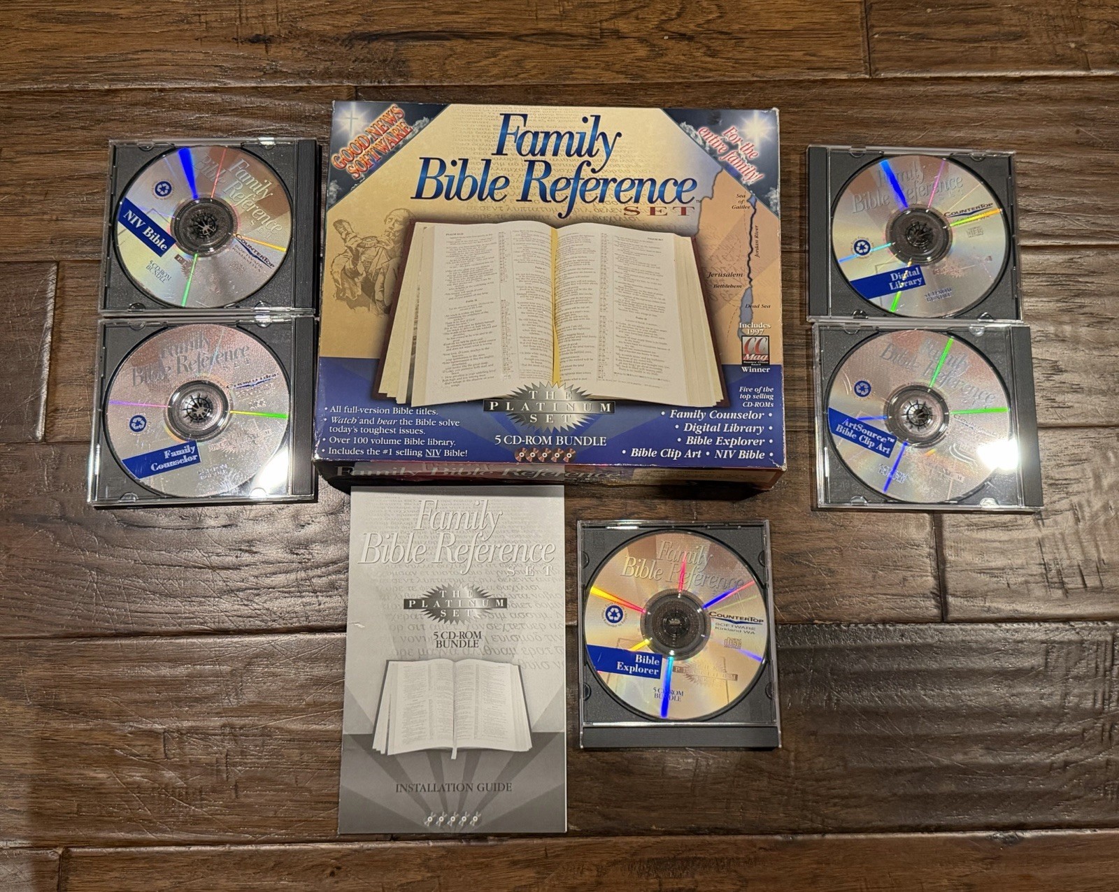Bible Explorer 2.0 NIV Bible Zondervan Art Bible Study Counselor Windows 95 CD