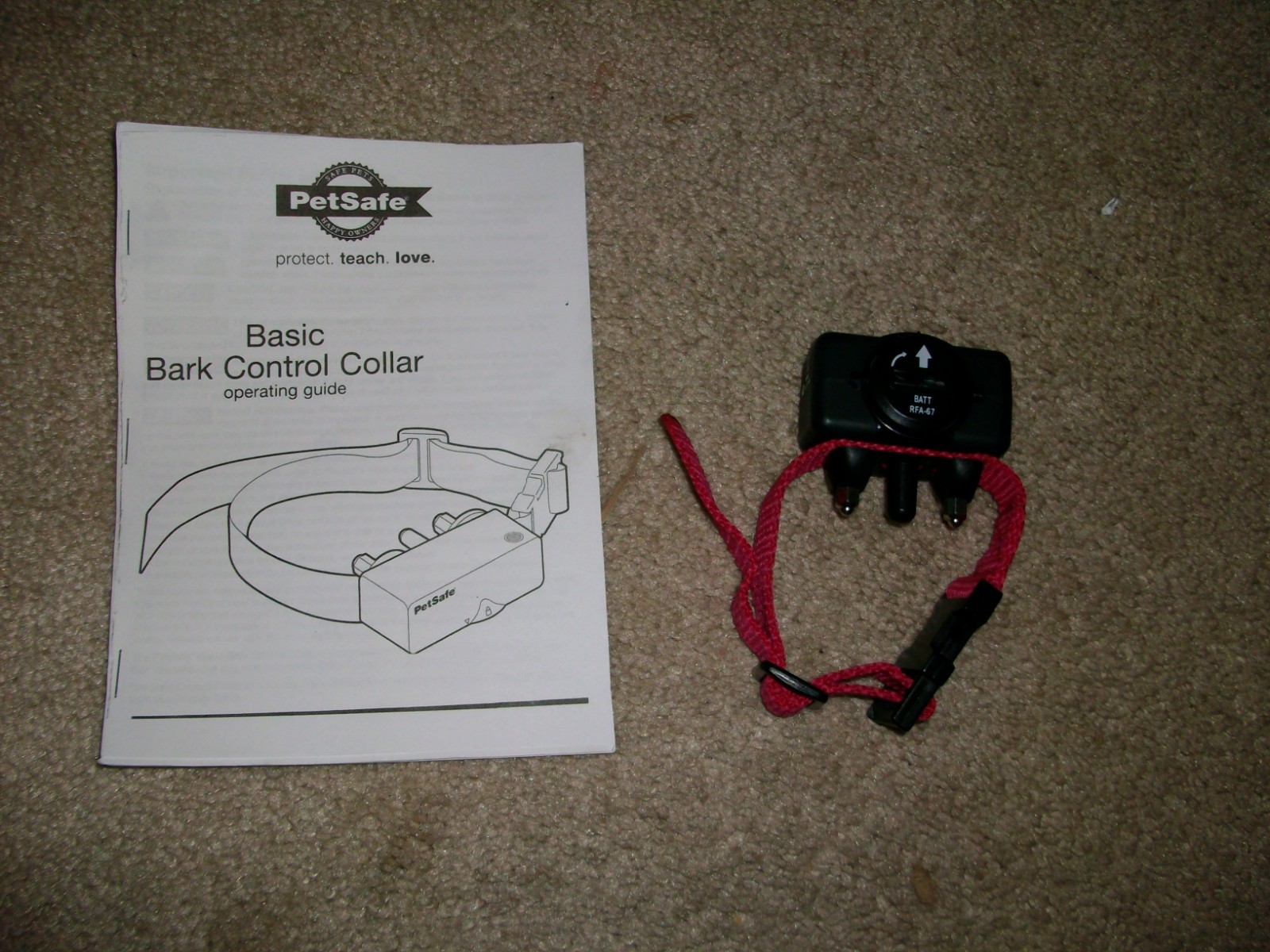PetSafe BC-103 Anti-Barking Dog Collar Used Tested Working Has New Battery