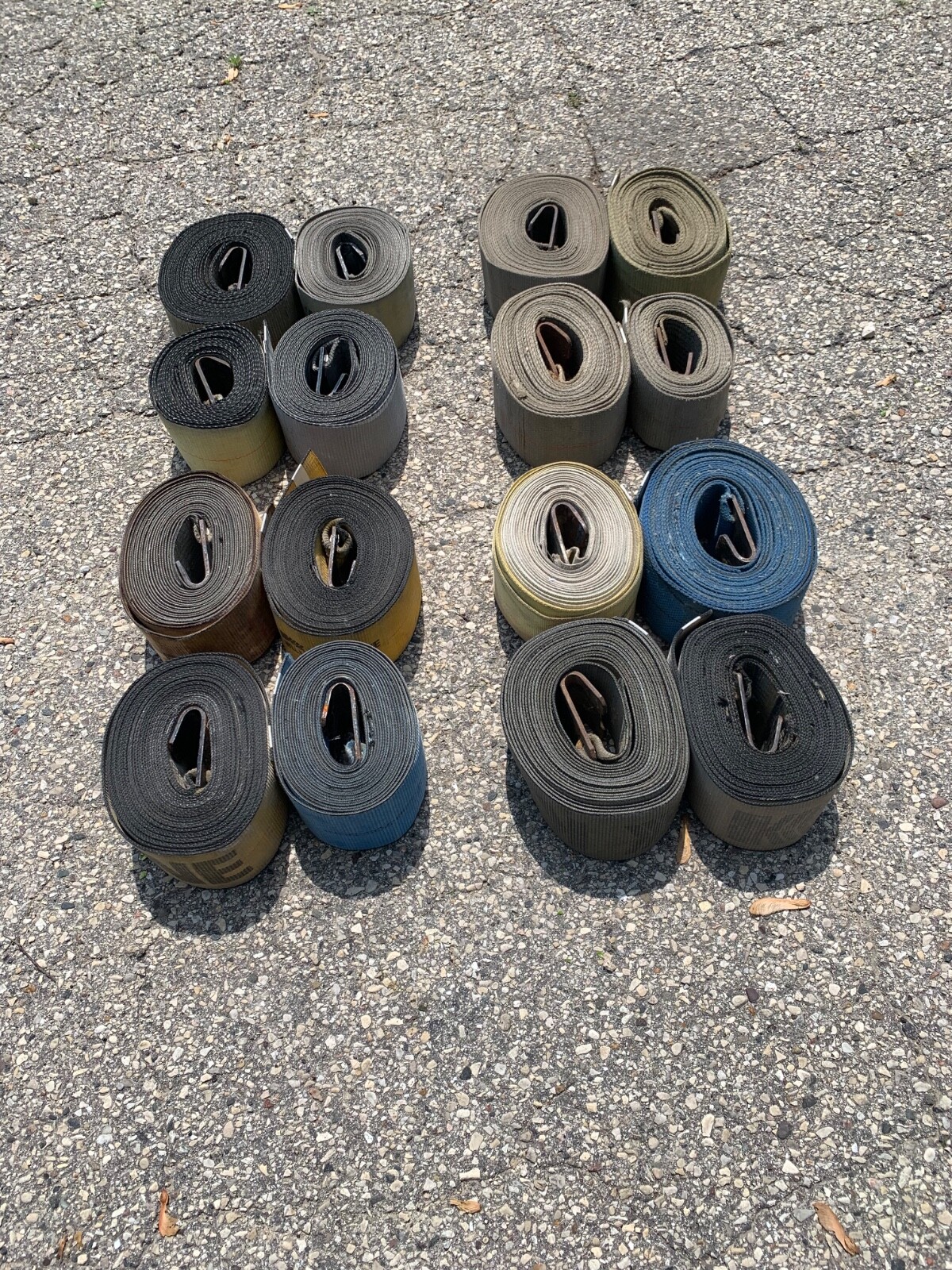 4" Flat-Hook Semi Truck Load/Winch Straps