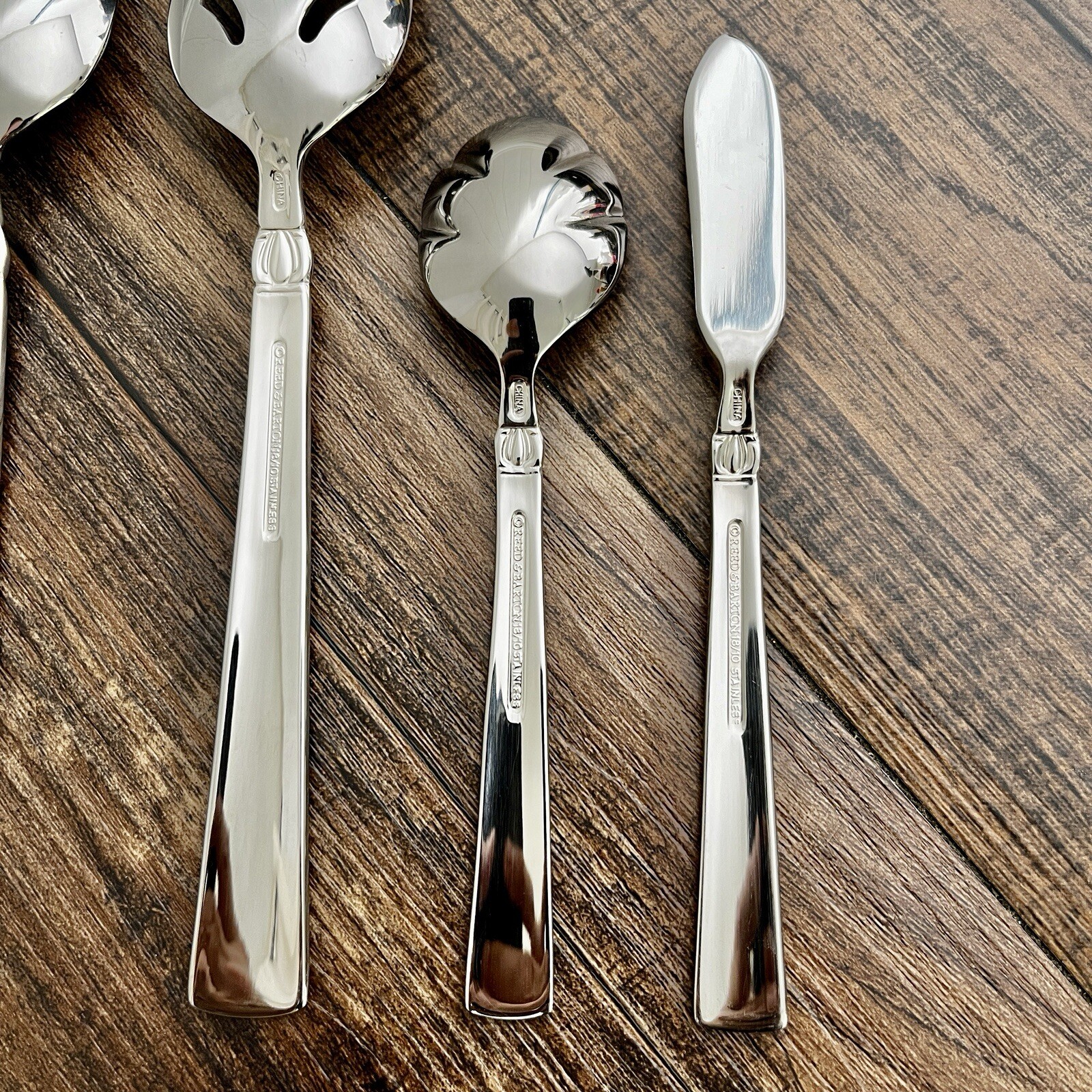 Reed & Barton Sanderling 5 Pc Serving Set Stainless Replacement Glossy