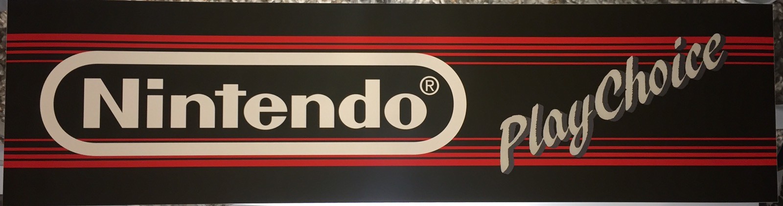 Nintendo Playchoice Arcade Marquee 22.3"x5.8"
