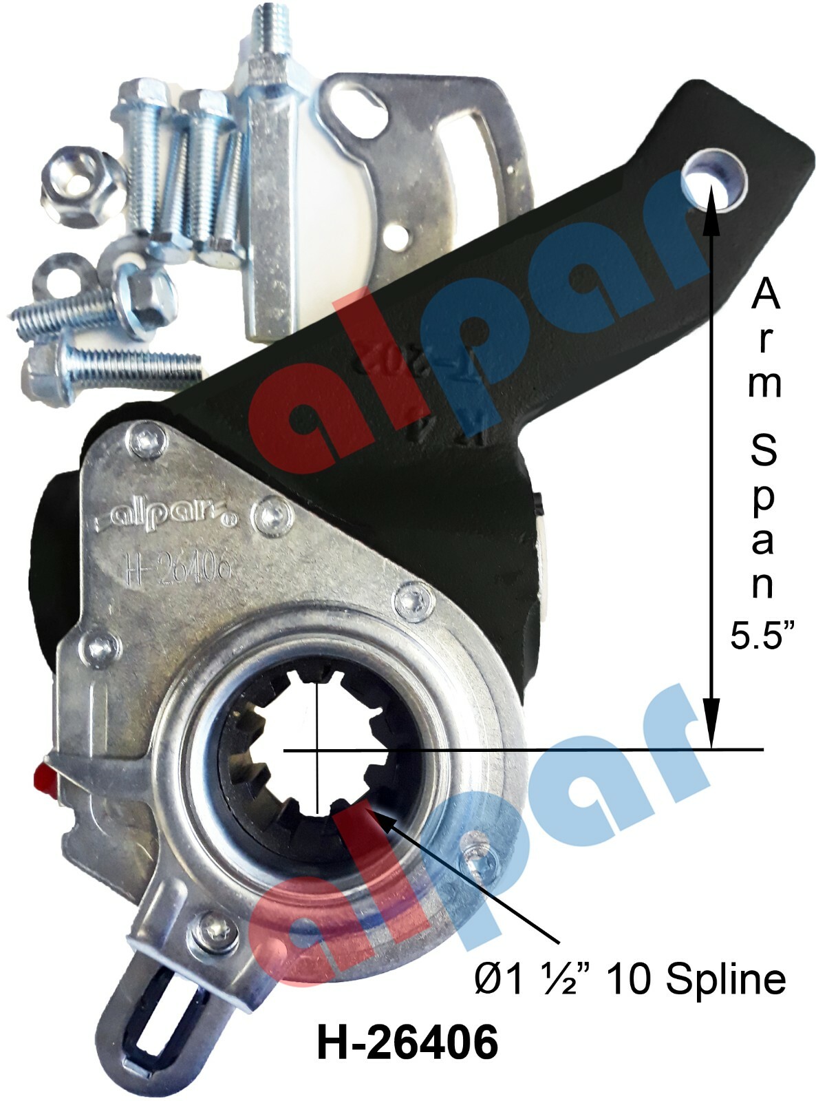 Slack Adjuster 10 Spline 5.5 in Automatic Haldex type 40010306, E-6928, 133.1042