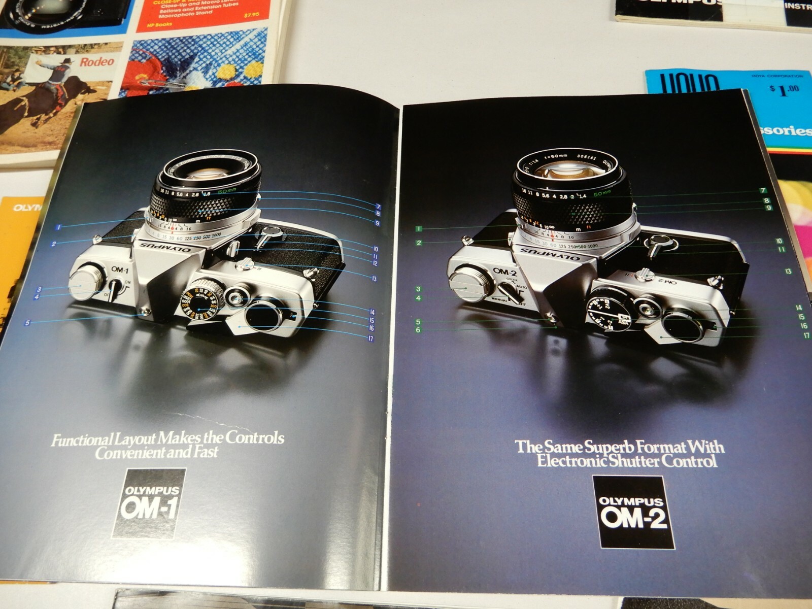 Olymous OM-2 Manual and Many Awesome OM System Sales Brochures