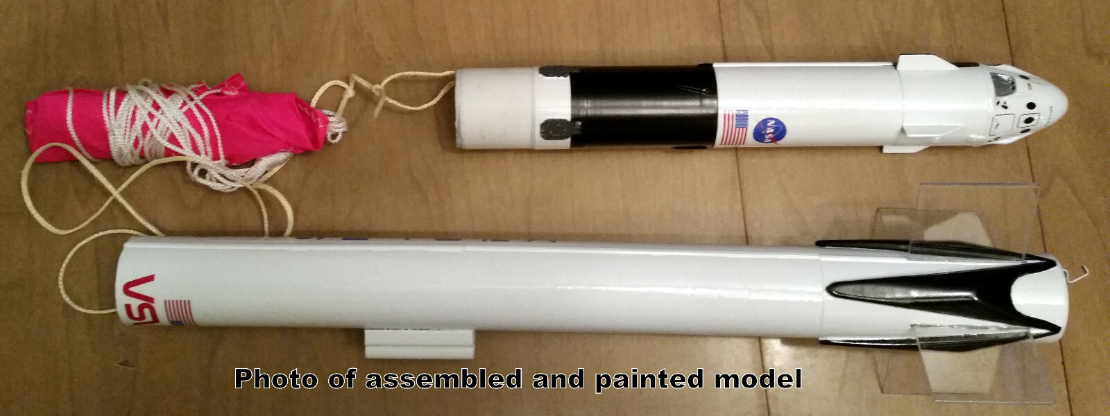 SpaceX Crew Dragon Flying Model Rocket Barebones Kit