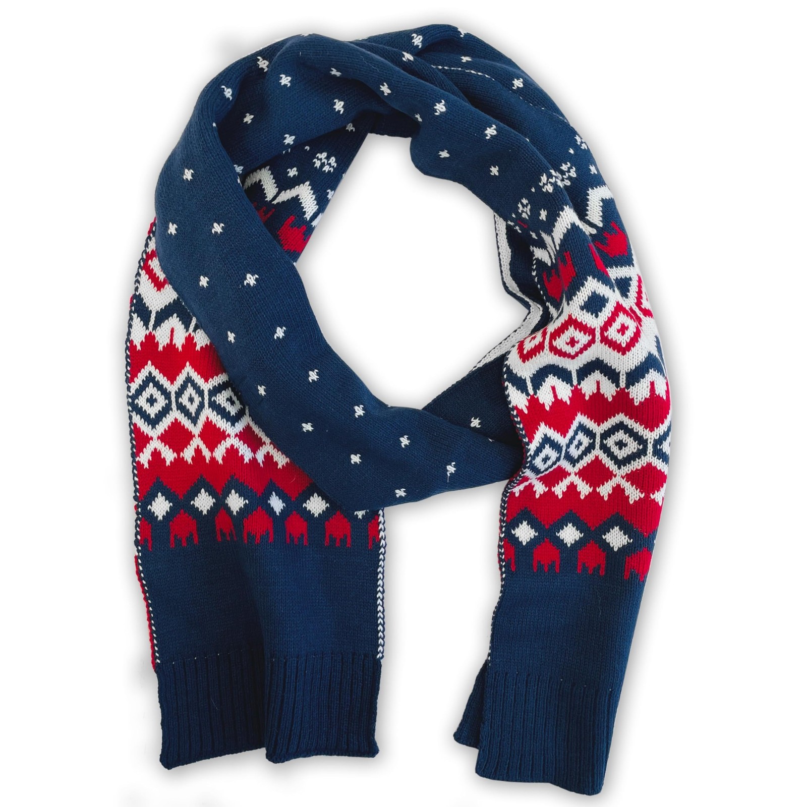 Blueberry Style 2023 New Men's Women's Holiday Christmas Festive Fair Isle Pe...