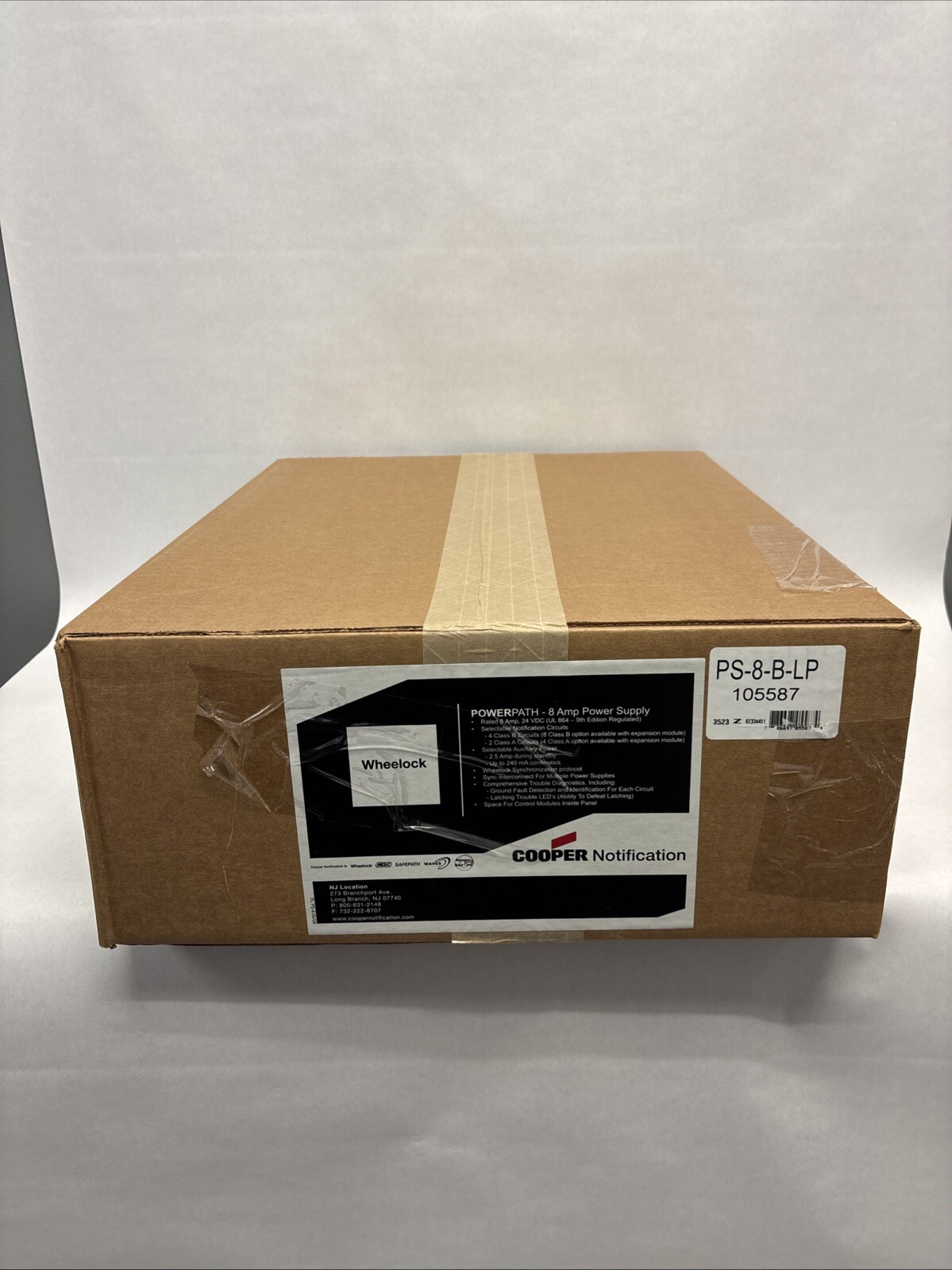 Wheelock PS-8-LP-BLACK. Same Day Shipping (SEALED)