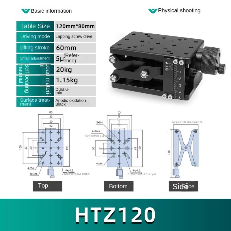 Z-axis Scissor-type Manual Lifting PlatformsLarge Travel Manual L