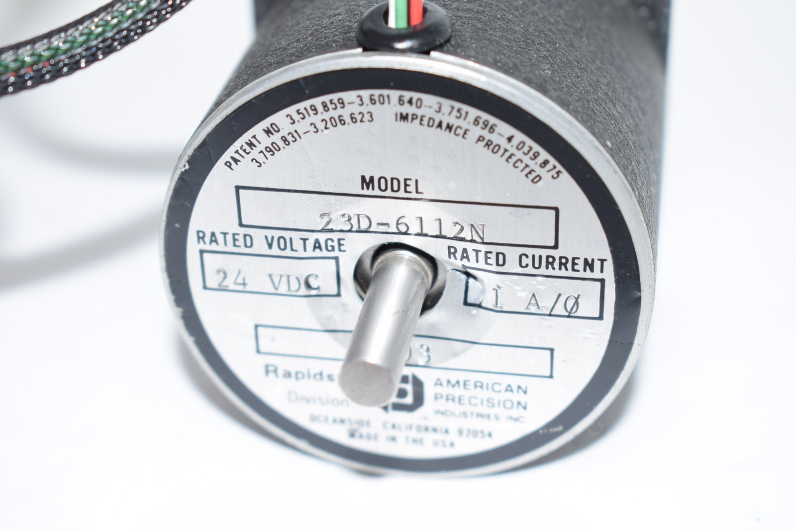 Rapidsyn 23D-6112N Stepper Motor 24VDC 1 Amp