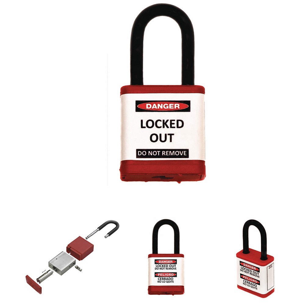 ZING  Lockout Padlock,1-1/2" Shackle Height 55KC97