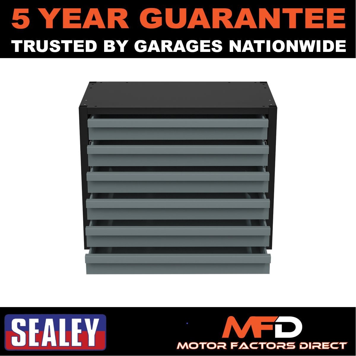 Sealey Modular Storage Mid Unit 6 Drawer 580mm APMRM1