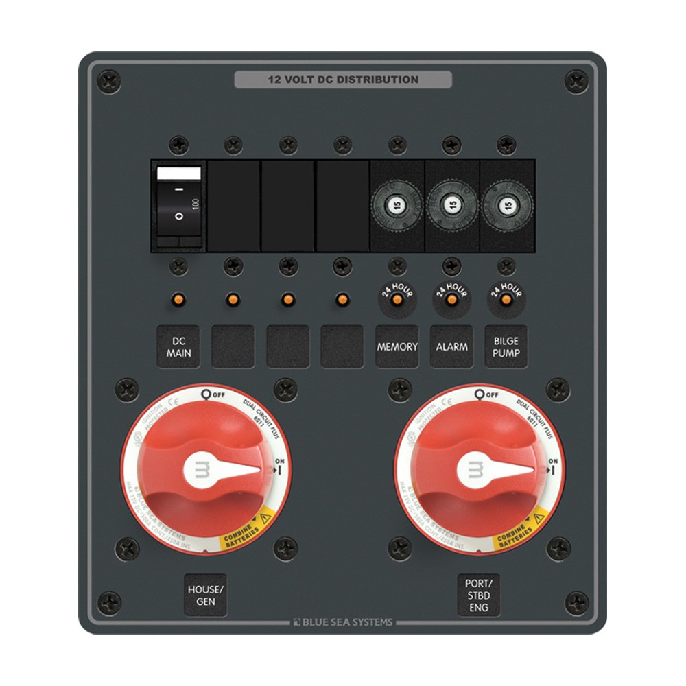 Blue Sea Systems 8689 m-Series Dual Circuit Plus 2, Twin Engine Protection