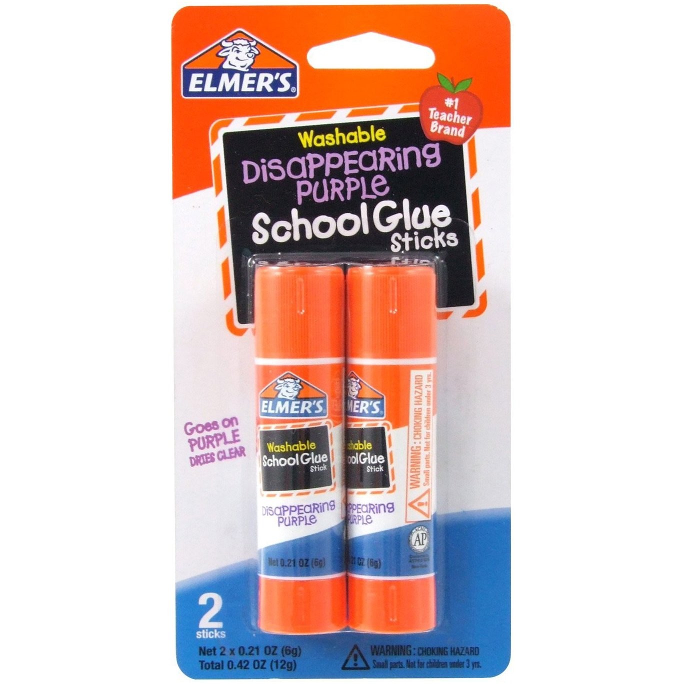 Elmer's bundle Washable Liquid School Glue, White, Dries Clear, Small, White