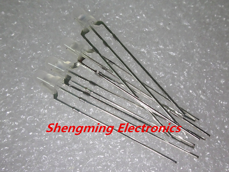 100pcs 3mm 3Pin Diffused two Bi-Color Red & Green Light Common Cathode Led Diode