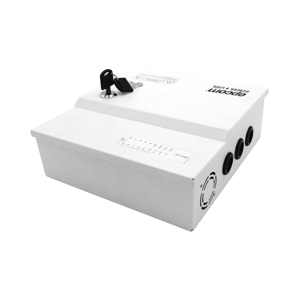 Epcom Power PLK12DC20ABK Power Supply 12 - 14.8 VDC 20 Amp Up to 18 Cameras