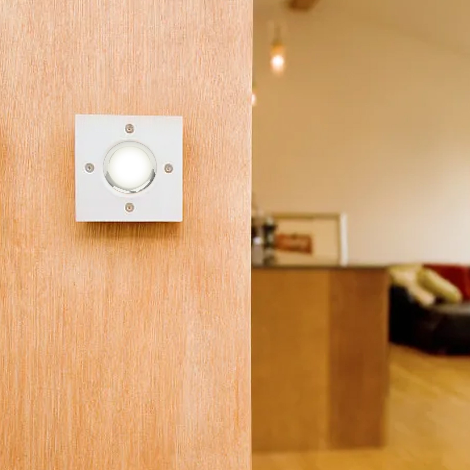 2 Pack Wired Doorbell Button with White LED Light for Easy Replacement
