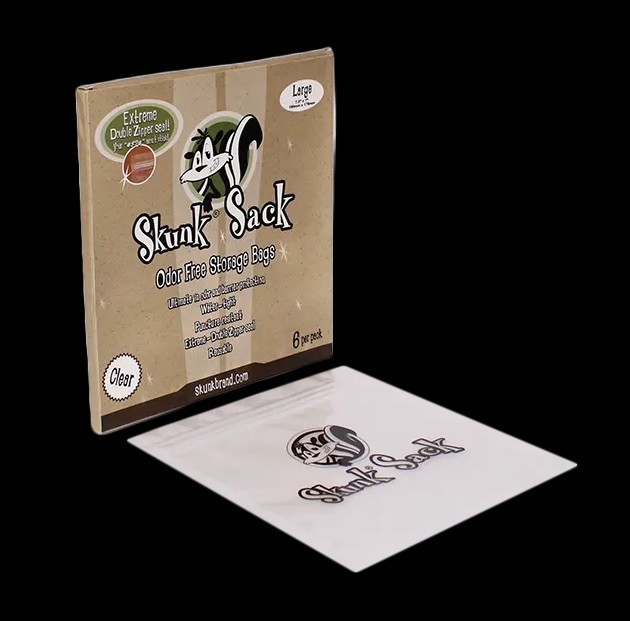 8.5"x10" Skunk Sack Storage Bag X-Large CLEAR Air/Water Tight. 6 BAG
