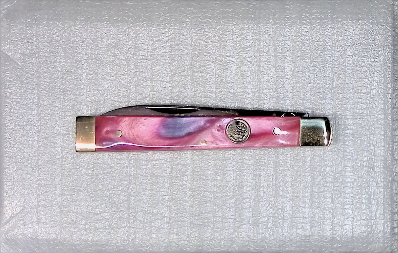 Buck Creek Doctor Knife Stainless Steel Hand Made Pink Purple Swirls#1 of 100