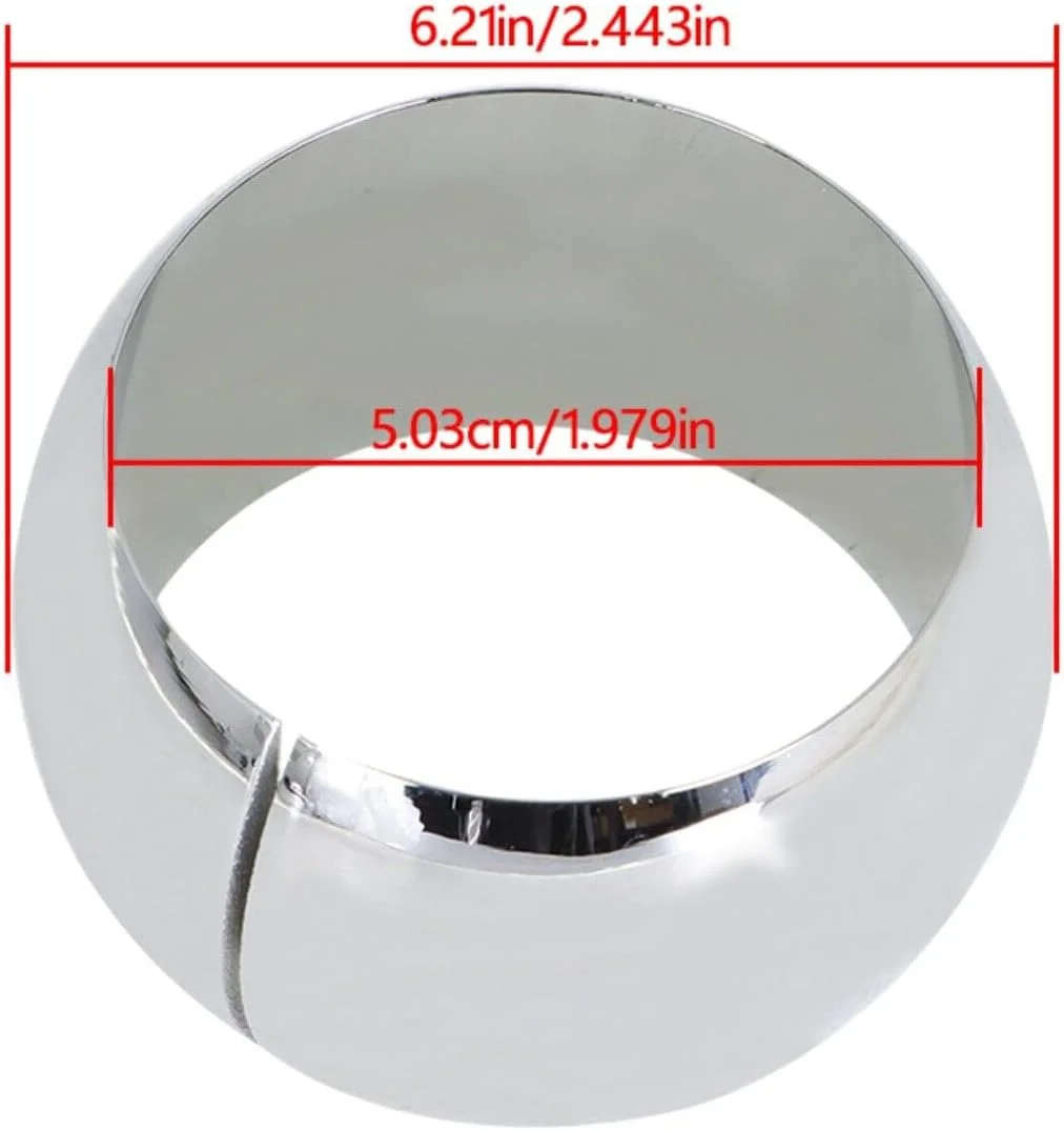 LABLT Chrome Steering Column Floor Mount Replacement for 2 Columns Swivel SBC BB