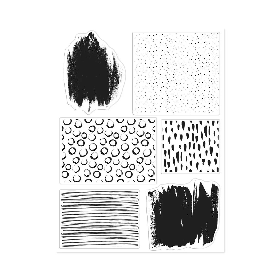 Hero Arts "Background Builder" Poly Clear Stamps 6" x 8" set 2026
