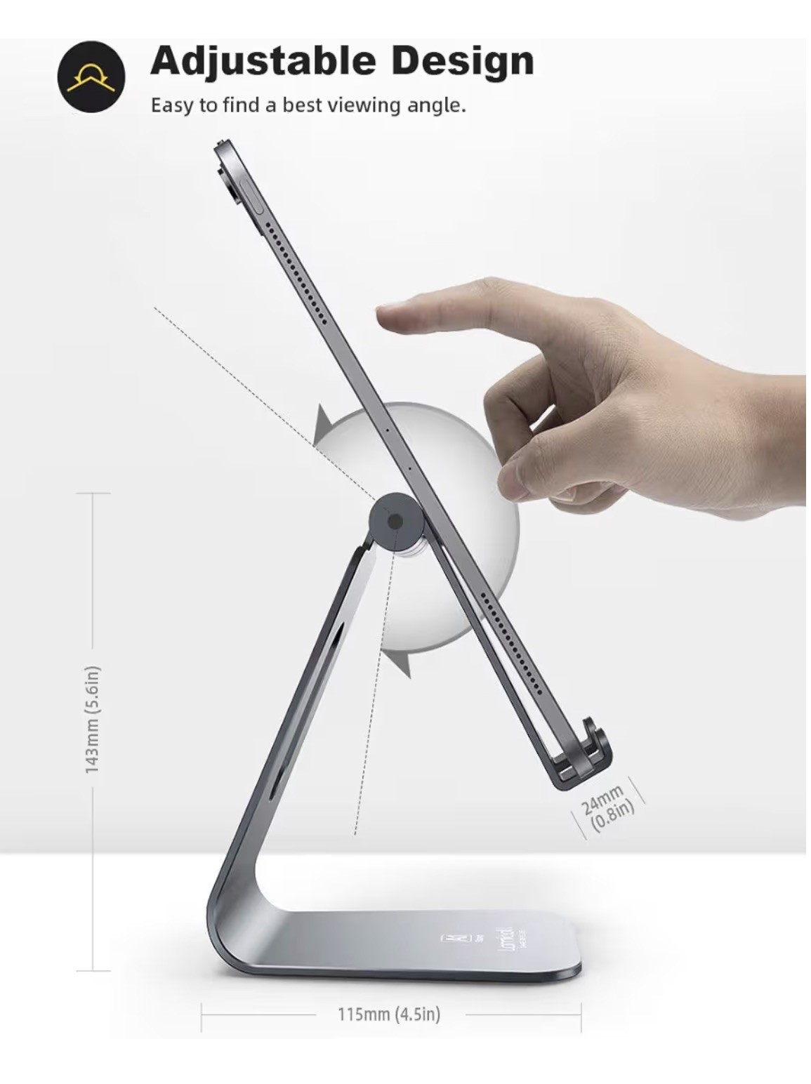 Lamicall Adjustable Tablet Stand + Omoton Wireless Keyboard / Open Box /
