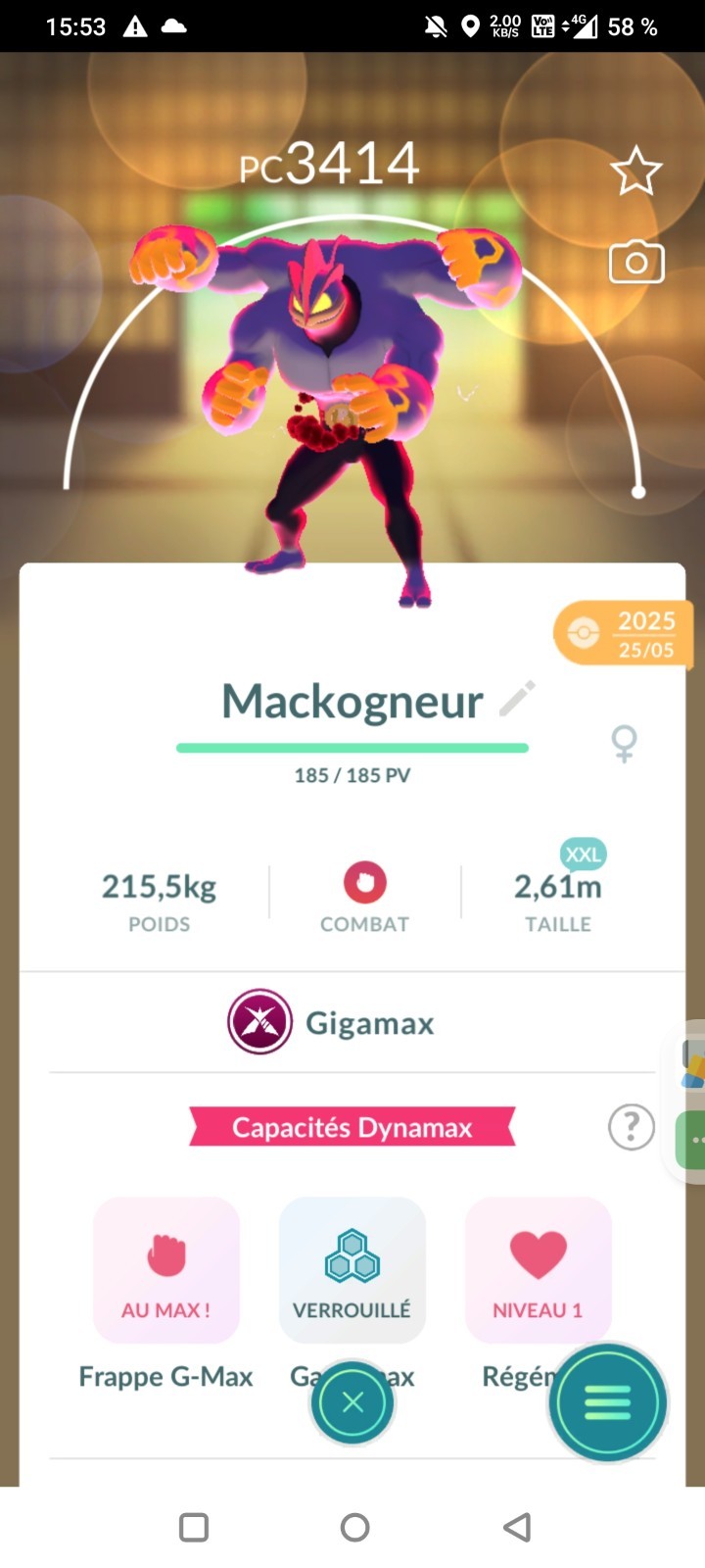 Machamp Gigantamax L50 3 moves ✨Pokemon Go✨