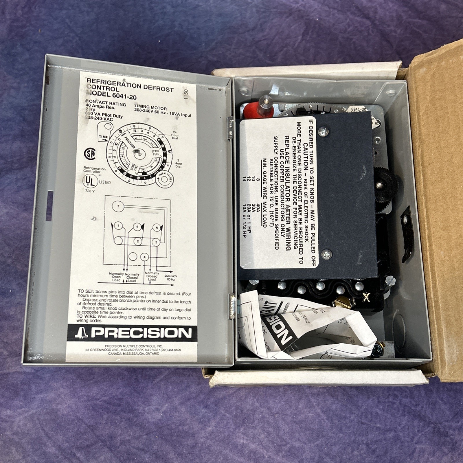 Precision 6041-20 Refrigeration Defrost Control