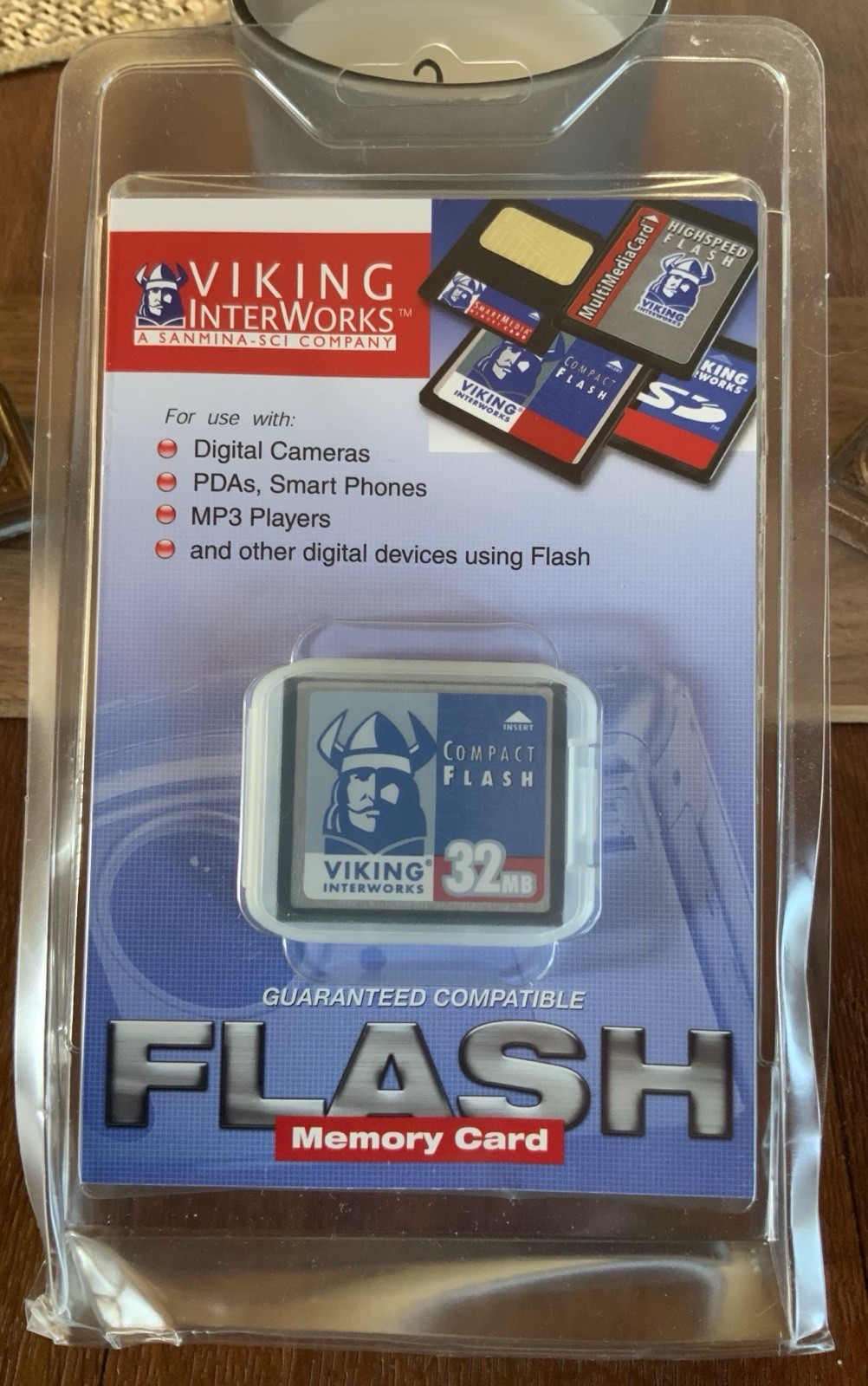 Viking Interworks COMPACT FLASH 32 MB Memory Card Sealed Package