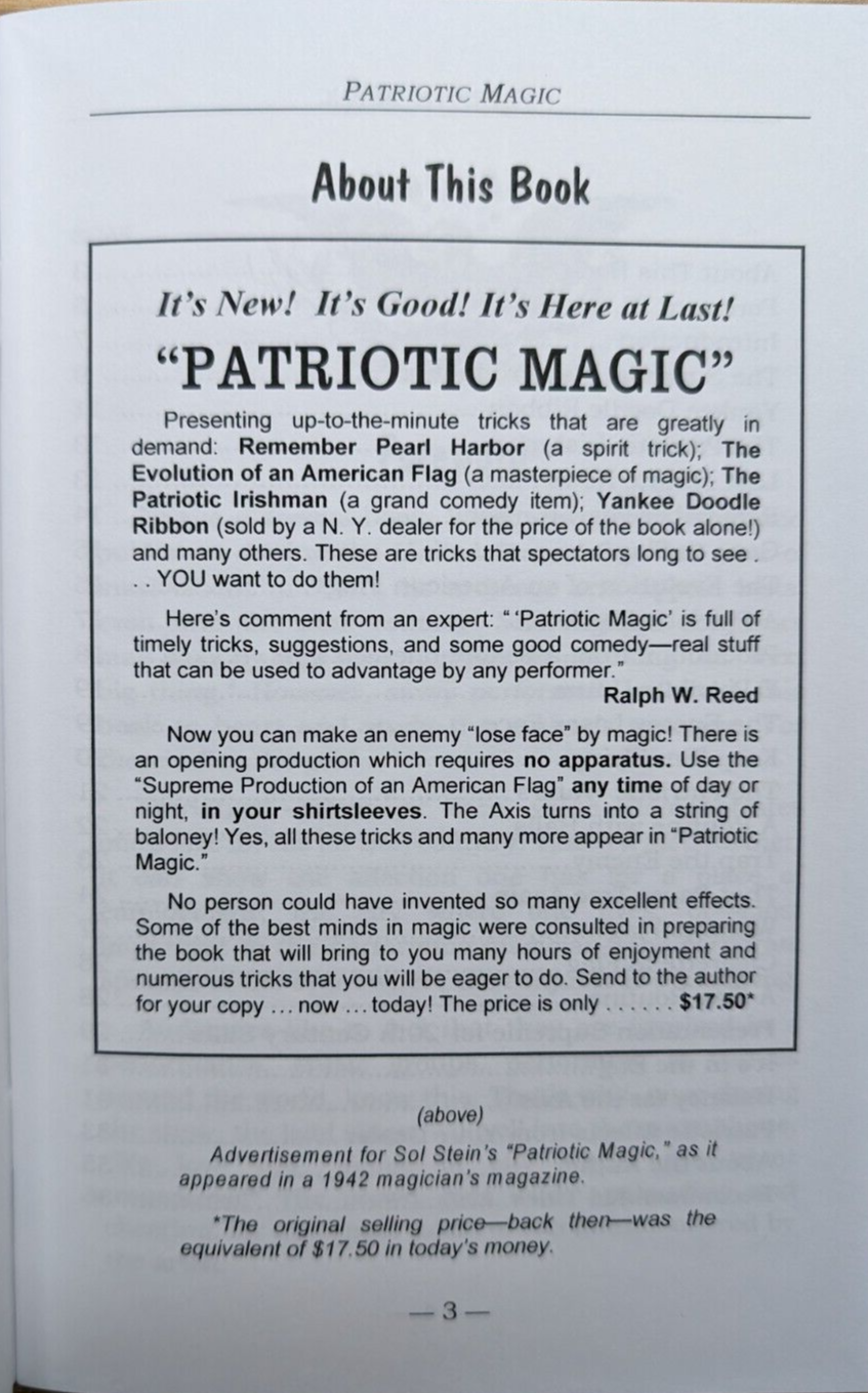 Patriotic Magic by Solomon Stein