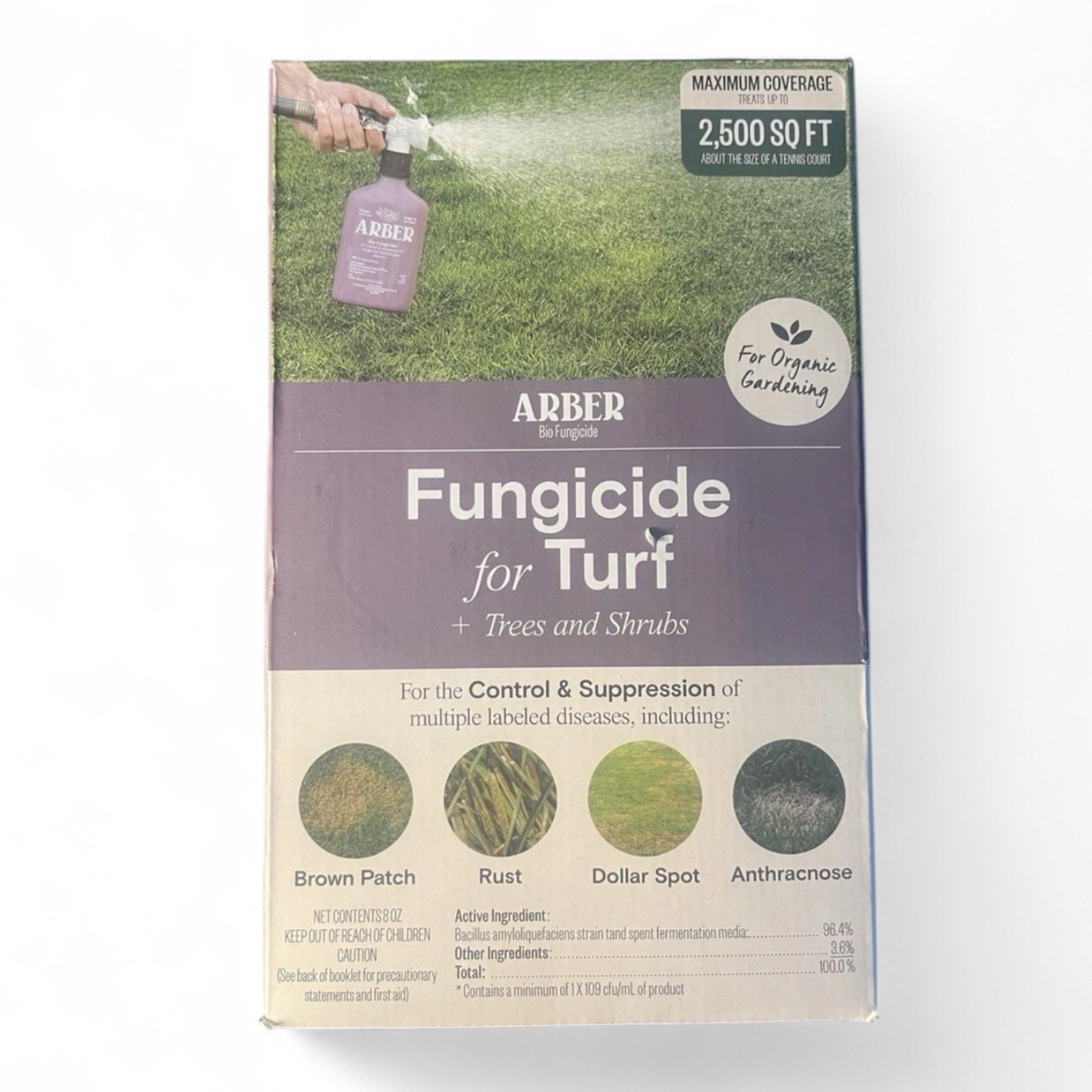 Arber 8oz Organic Bio Fungicide Concentrate Indoor & Outdoor Use W/ Sprayer New