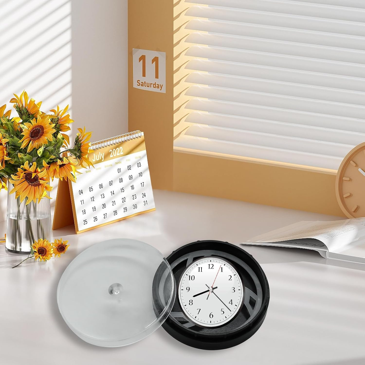 2Pcs Portable Watch Dial Storage Box, Dust-Proof & Scratch-Proof Watch Movement