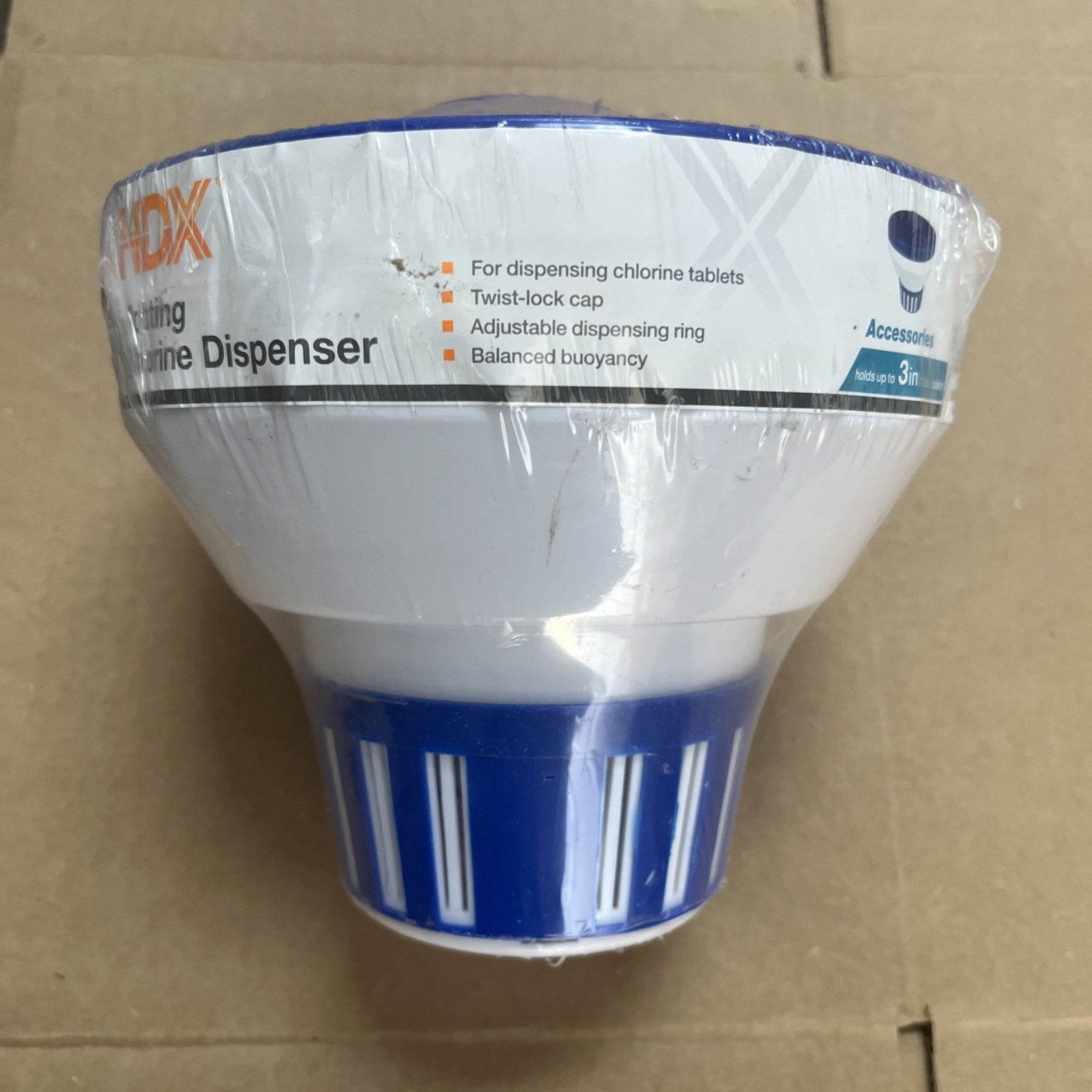 HDX Floating Swimming Pool and Spa Chlorine Dispenser