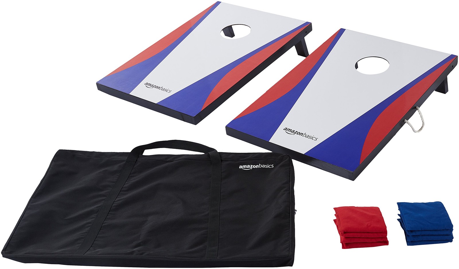 Retailer Basics Portable Cornhole Set Outdoor Game Bean Bag Toss Carrying Case