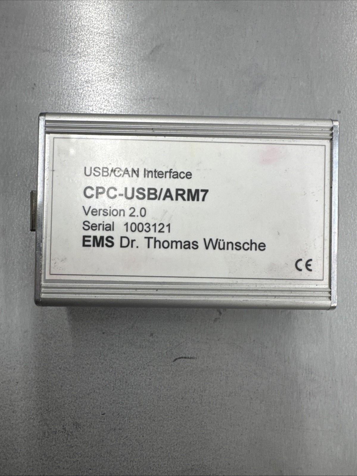 EMS CPC-USB/ARM7 USB/CAN Can to USB Interface Adapter Version 2.0