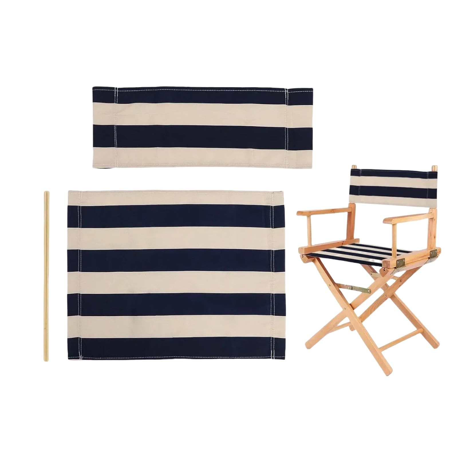 Director Chair Polyester Fabric Seat Cover Foldable Director’s Chair Cover Ki...