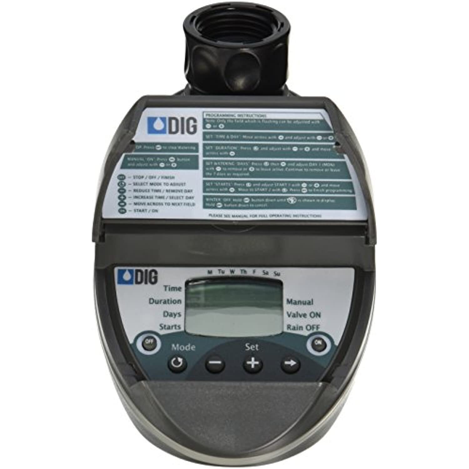 DIG BO9D - Battery Powered Digital Hose End Irrigation Watering Timer Clamshell
