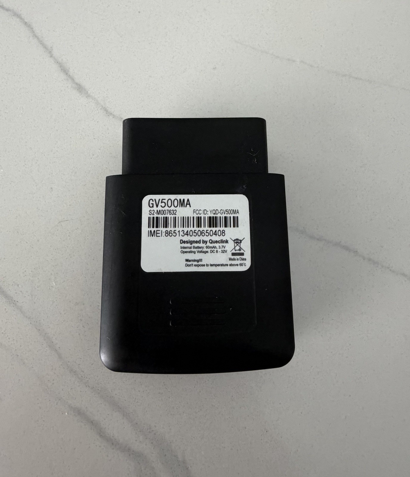 Queclink GV500MA 4G LTE GPS Tracker - OBD2 Port Plug-In Vehicle Tracking Device