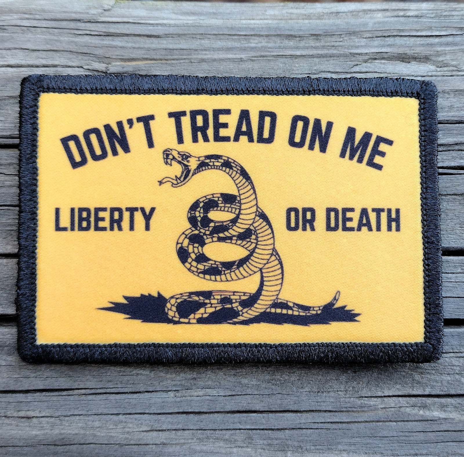 Don't Tread On Me Liberty or Death Morale Patch Hook and Loop Army Tactical 2A