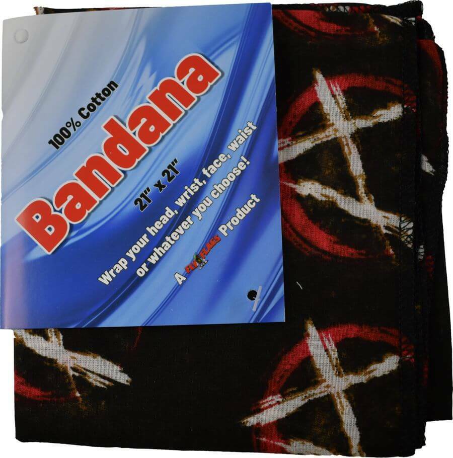 Bandana - Anarchy - 21" x 21" - Cotton